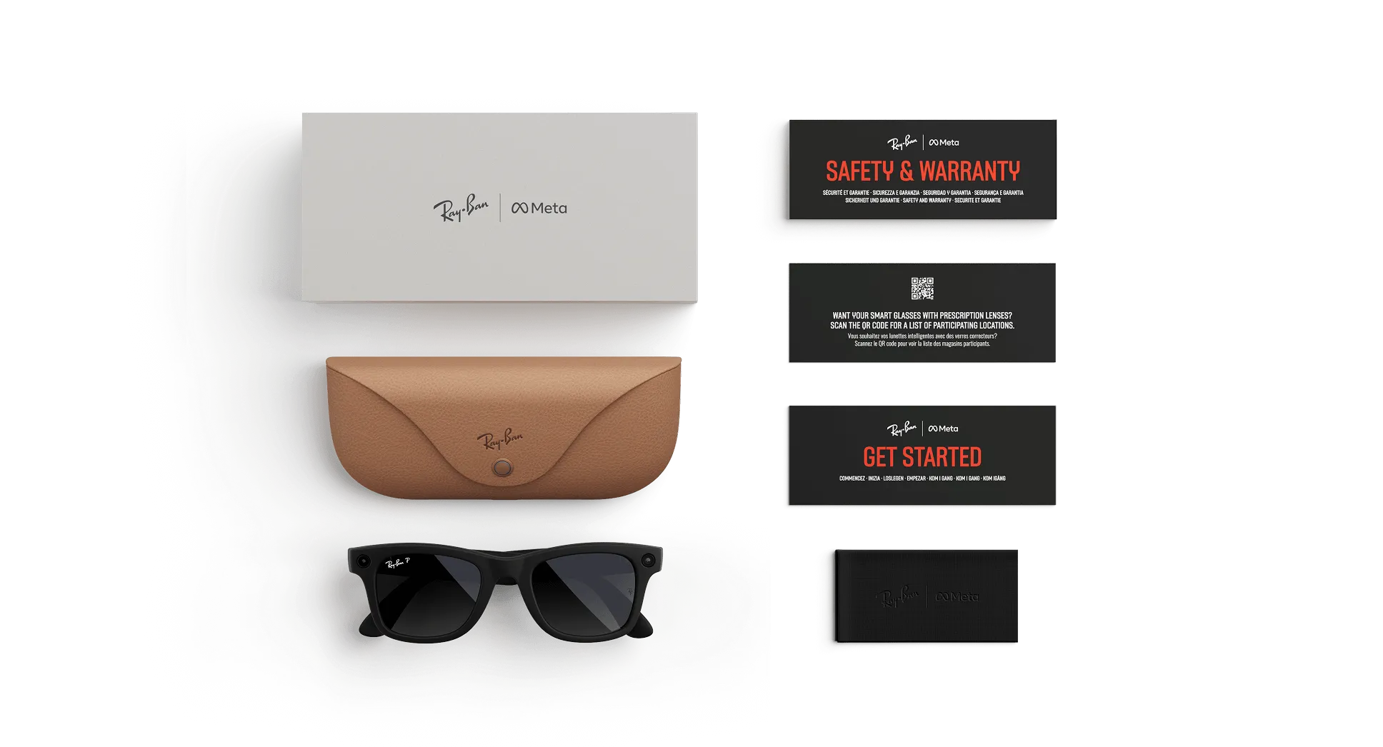 RAY-BAN | META WAYFARER Matte Black – Graphite