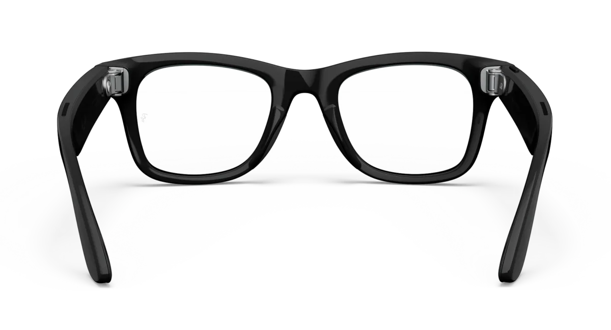 RAY-BAN | META WAYFARER Shiny Black – Clear Size 50
