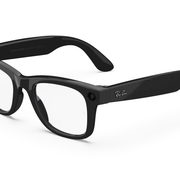 RAY-BAN | META WAYFARER Shiny Black – Clear Size 50